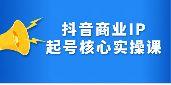 抖音商业IP起号核心实操课，带你玩转算法，流量，内容，架构，变现-匹左网