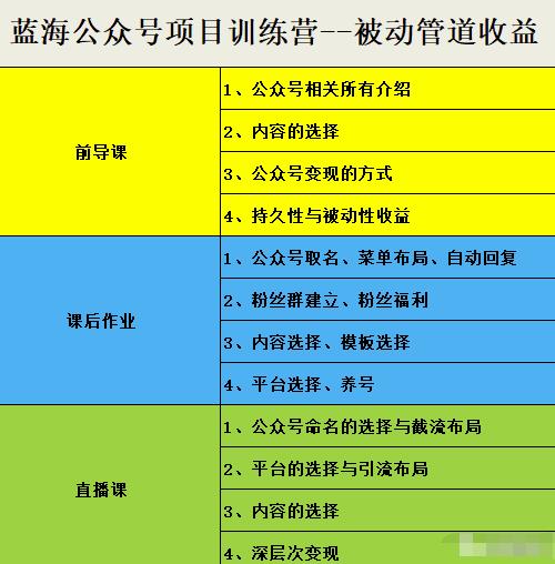 米辣微课·蓝海公众号项目训练营，手把手教你实操运营公众号和小程序变现-匹左网