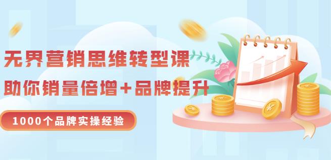 无界营销思维转型课：1000个品牌实操经验，助你销量倍增（20节视频）-匹左网