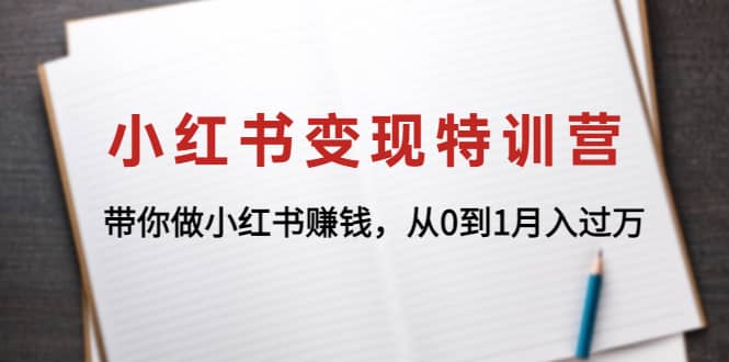 小红书变现特训营：带你做小红书项目-匹左网