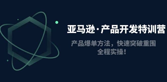 亚马逊·产品开发特训营：产品爆单方法，快速突破重围，全程实操-匹左网