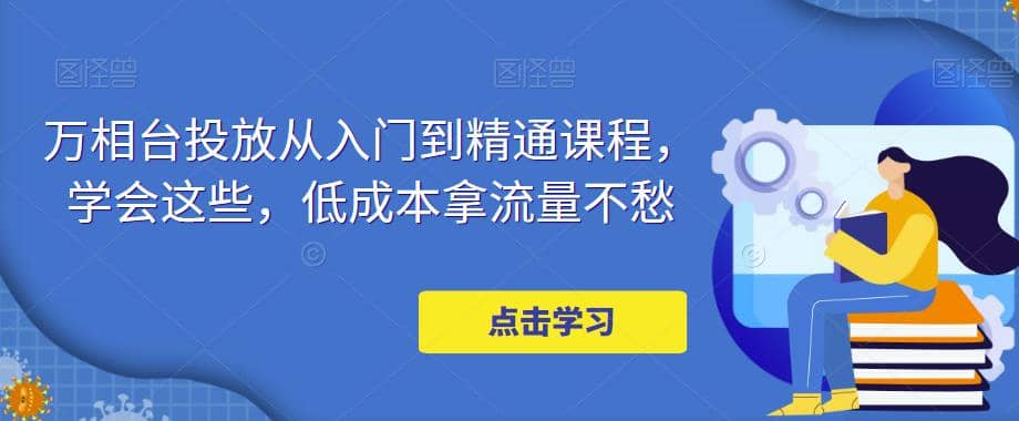 万相台投放·新手到精通课程，学会这些，低成本拿流量不愁-匹左网