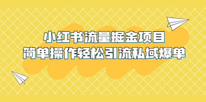 外面收费398小红书流量掘金项目，简单操作轻松引流私域爆单-匹左网