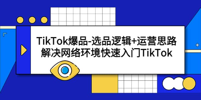 TikTok爆品-选品逻辑+运营思路：解决网络环境快速入门TikTok-匹左网