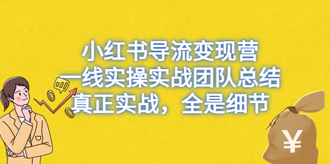 小红书导流变现营，一线实战团队总结，真正实战，全是细节，全平台适用-匹左网