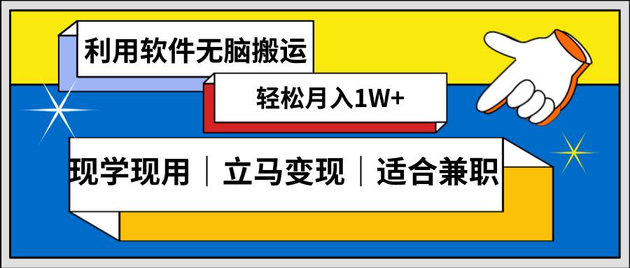 低密度新赛道 视频无脑搬 一天1000+几分钟一条原创视频 零成本零门槛超简单-匹左网