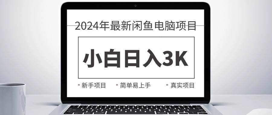 2024最新闲鱼卖电脑项目，新手小白日入3K+，最真实的项目教学-匹左网