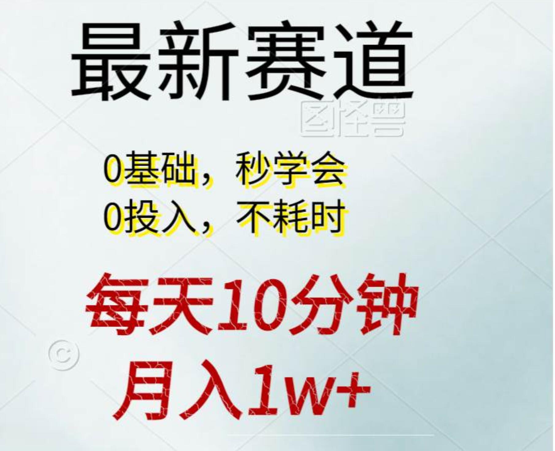 每天10分钟，月入1w+。看完就会的无脑项目-匹左网